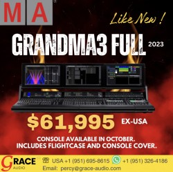 grandMA3 Full size w/case available October 2024