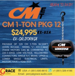 1-Ton Motor Model L W/100Ft w/case PKG 12