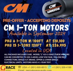 1-Ton Motor Model L 100 and 120Ft - Available in September 2024