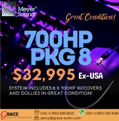 700HP w/covers & dollies in great condition PKG of 8